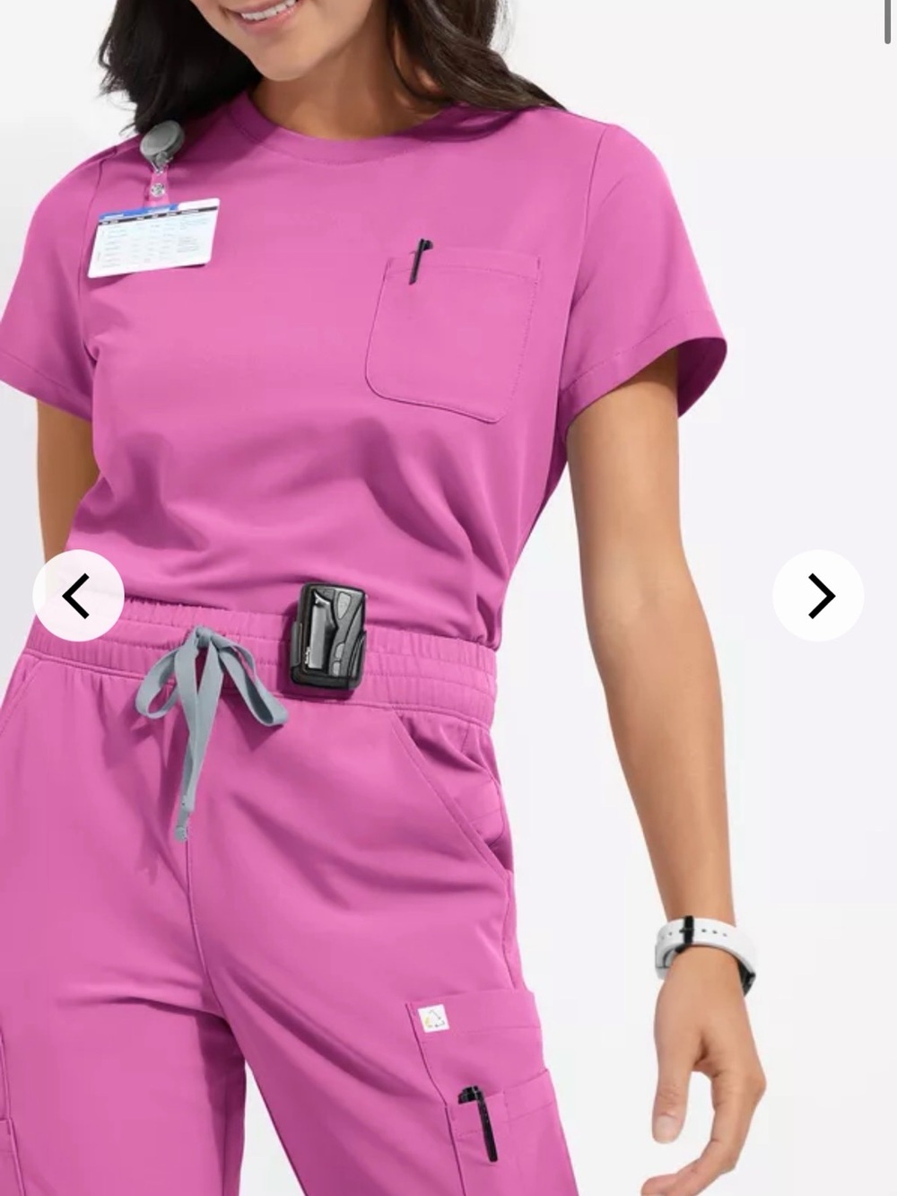 RESURGE Uniform Advantage Pink Scrub Set
Top: Small
Bottom: Medium